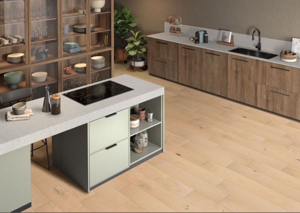 ladson mccarran bramlett kitchen extra wide scratch resistant European oak hardwood flooring Slip resistant