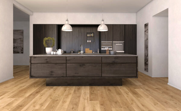 modern dark kitchen cabinets light laminate flooring inhaus snowdrop
