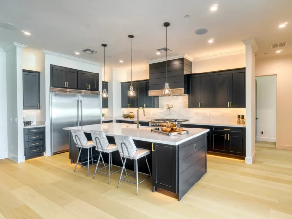 black and white kitchen blonde hardwood oak reward ravenna