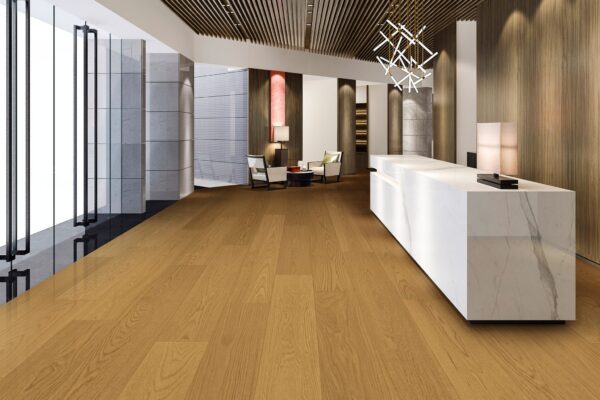 front desk white furniture medium dark oak flooring dm flooring brix silver