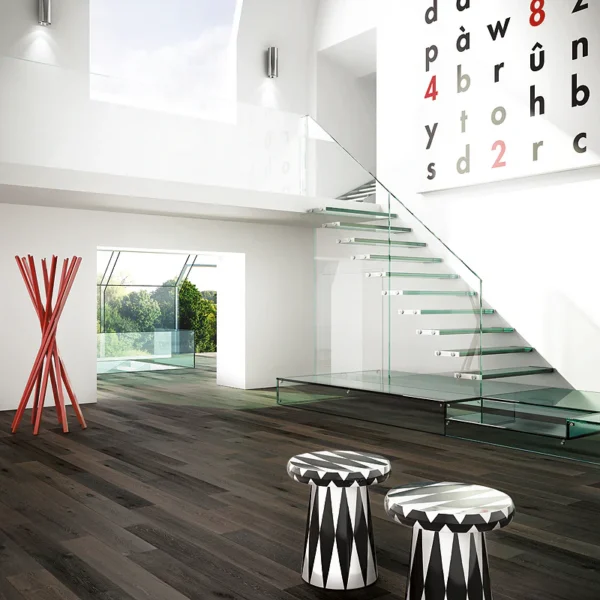 Brushed Hardwood Cosmopolitan Downward Dog 1